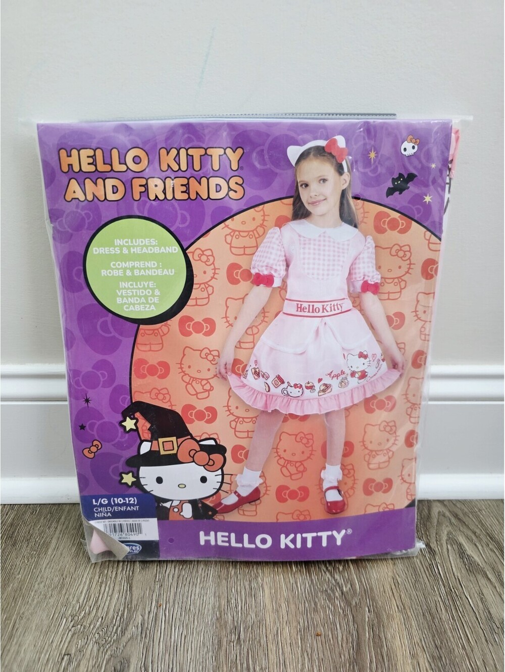 Classic Hello Kitty and Friends Hello Kitty Kids Dress Costume L 10/12 Jazwares